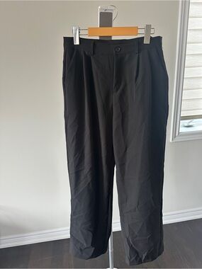Women's Dazy Black Pleated Trouser